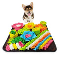 KeeKit Snuffle Mat for Dogs, Non-Slip, Machine Washable, Brown, 15.4x15.4'' - color: Brown
