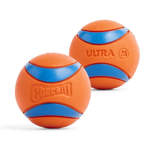 Chuckit! Ultra Ball Dog Toy, Durable Rubber, Medium 2.5-in, 2 Pack - size: Medium, style: Medium (2 Pack)