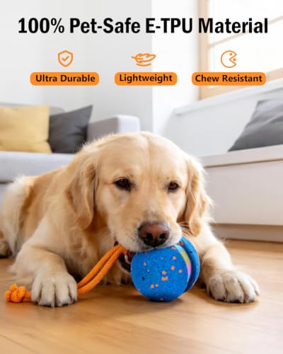 osou Interactive Dog Toy, Automatic Moving Dog Ball Toy with 2 Speed Modes