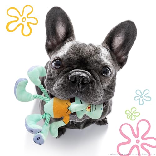 SpongeBob SquarePants, Squeaky Plush Dog Toys, Squidward & Tiki, 2-Pack - style: Squidward and Tiki