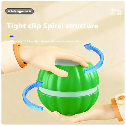 Interactive Cat Toys for Indoor Cats,Automatic Moving Kitten Toys - color: P08-Green
