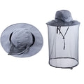 Head net hat Beekeeping Beekeeper bee Veil hat Hunting Netting mesh Hood Cap bee Keeper Catcher Halloween Costume Dark Grey - color: Dark Grey