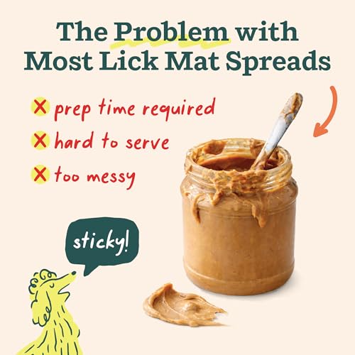 Woof Green FlipMat & LickWells Pumpkin Butter Dog Lick Mat Spread, 12 oz