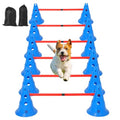 Garvee Dog Agility Hurdle Cone Set — 12 Cones & 6 Rods, Adjustable Height