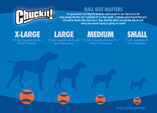 Chuckit! Crunch Ball Dog Toy, Medium for All Breed Sizes (Pack of 12) - size: Medium (Pack of 12)