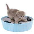 Pawaboo Interactive Cat Toy with Running Mouse, Automatic Track Kitten Toy - color: C-Blue
