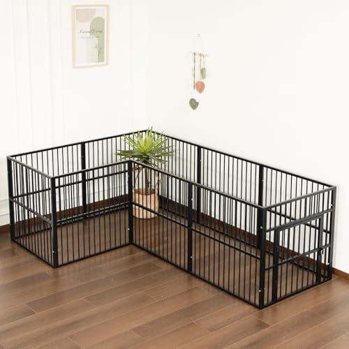 2-Panel Dog Playpen Extension - color: Black, style: 2 Panels