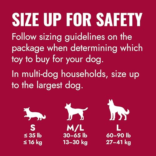 KONG Ball with Hole, Natural Rubber Fetch Toy, Red, for Large/X-Large Dogs - size: Large