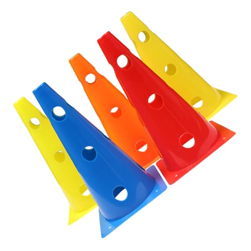 VANZACK 5pcs Agility Training Cones Soccer Cones Football Flexibility Drills Hollow Sports Training