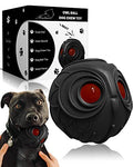 Mewlmart Giggle Ball for Dogs Owl Dog Toys for Aggressive Chewers Gift for Dog Natural Rubber Ball Cute Owl Hoot Medium Large Dog (Demon) - color: Black Owl Red Eyes