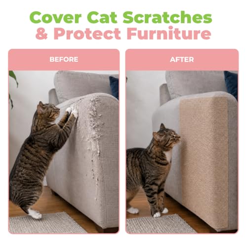 Catify Peel & Stick Cat Scratching Mat - Beige, L:78" - color: Beige Mat - L: 78"
