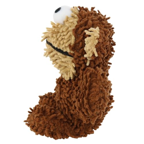 MIGHTY® 2 Pack Microfiber Small Monkey Dog Toys - color: 2PK Brown Monkey