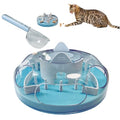 Interactive Cat Treat Puzzle Enrichment Toys, Sky Blue - color: Sky Blue