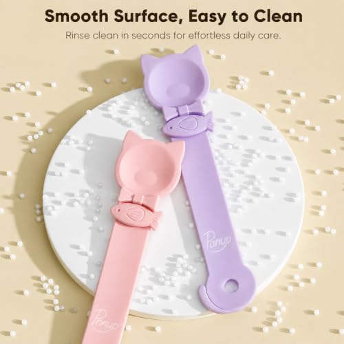 3 Pack Lickable Cat Treat Spoons - Cat Strip Feeder & Squeeze Dispenser, Protective Cats Squeeze Treat Spoon for Liquid Puree & Wet Food, Easy to Clean Pet Food Spoon (Cat Smile Style) - color: Cat Smile Style