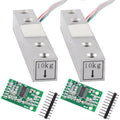 Load Cell 10kg loadcell Load Cells kit Load Cells Weight Sensor + HX711 A/D Weighing Sensor Module 2sets for DIY Kitchen Scale
