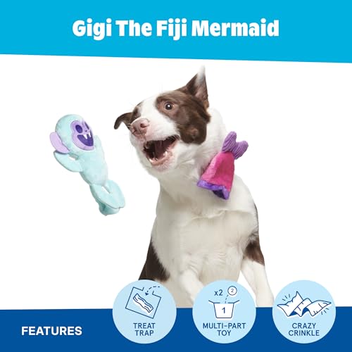 BarkBox Gigi the Fiji Mermaid Dog Toy - Toy for Medium and Large Dogs - color: Gigi the Fiji Mermaid, size: Large
