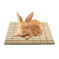 Litewoo Rabbit Scratch Board Claws and Teeth Care Chew Toys Bunny Wood Pad - color: A 10.63x7.87 inch