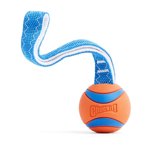 Chuckit! Ultra Tug Dog Toy, Medium, Fetch & Tug Ball for Dogs 20-60 Pounds - size: Medium, style: Ultra Tug