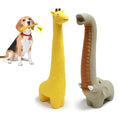 Latex Squeaky Dog Toys, 2 Pack Soft Rubber Dog Chew Toys, 9.5" Standing Stick Animal Pet Toy to Keep Them Busy, Interactive Fetch Squeak Toy for Puppy Small Medium Dogs