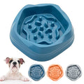VANNON Slow Feeder Dog Bowls Non Slip Puppy Bowl Durable Dog Puzzle Feeder Bloat Stop Food Bowls for Puppy and Small Dogs, BPA Free, 2 Cups, Blue - color: D-Blue-Small-2Cups