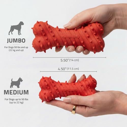 Playology Puppy Teething Bone Dog Chew Toy - Medium, Beef Scent - size: Medium, style: Beef