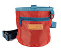 Wilderdog Dog Training Treat Pouch with Magnetic and Zipper Closure, Carabiner Attached, Adjustable Waist Strap - Cinnabar - color: Cinnabar