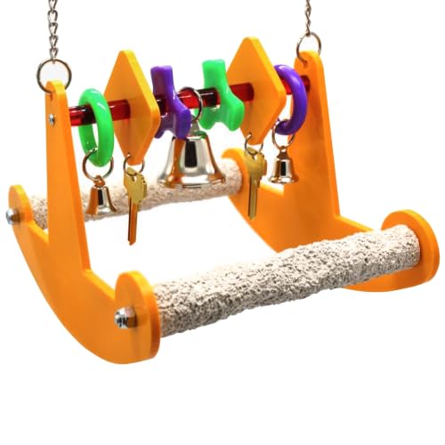 Sweet Feet and Beak Tweeter Totter Rocker, Two Perch Bird Swing, Medium - size: Medium/Large