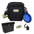 Dog Treat Pouch Open Top for Quick & Spill-Proof Access, Removable Pouch|Poop Bag Dispenser|3 Ways to Wear, Dog Treat Bag - Collapsible Bowl, Training Clicker & Poop Bag for Training & Walking-Black. - color: Black