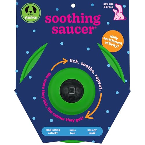 Stashios Soothing Saucer - Dog Slow Lick Mat & Calming Activity Toy