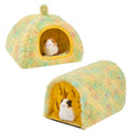 Avont 2-Pack Guinea Pig Tunnel & Hideout Bed Set - color: Yellow