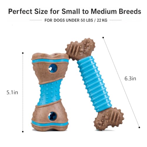 Dog Puzzle Chew Toy Durable Interactive Nylon Toys - color: Blue
