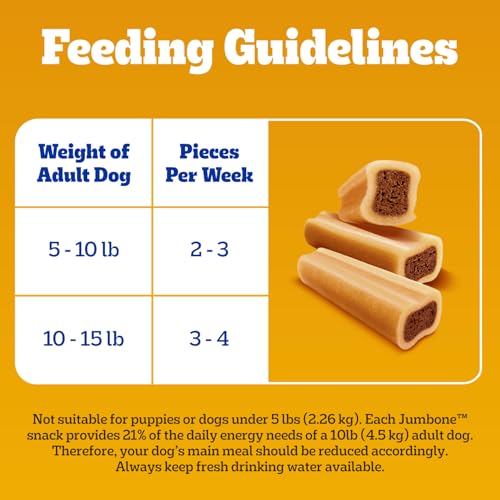 Pedigree Mini Jumbone Small Dog Treats, Beef Flavor, 35 Count - size: 35 Count (Pack of 1)
