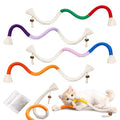 Jozy Cat Chew Rope - 4Pcs Cat Chew Toy with Refillable Natural Catnip - Interactive Kitten Teething Toys for Indoor Kittens - Bite Resistant Cotton Chew Rope Toys for All Breeds (19.6 Inches)
