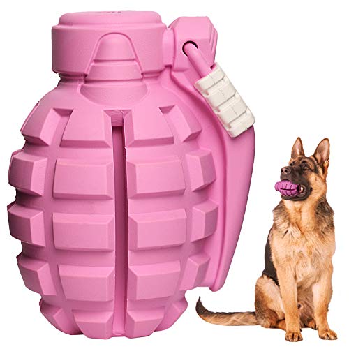 Dog Toys for Aggressive Chewers Large Breed, Fun to Chew (Pink) - color: Pink