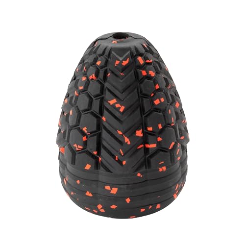 Chew King Supreme Durable Rubber Dog Toy for Aggressive Chewers, Treat-Dispensing Heavy-Duty Chew Toy with Safety Air Vent, Interactive Dog Toy for Training & Enrichment, XL 5.1" x 3.8" - color: F) XL Treater