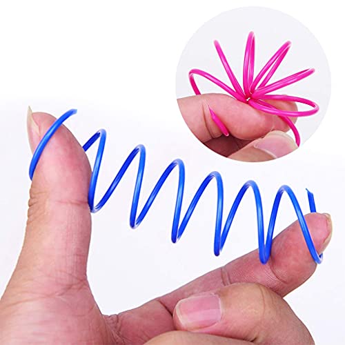 Andiker 12 Pcs Colorful Cat Spring Toys for Indoor Cats and Kittens