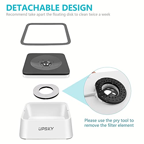 UPSKY 5PCS Replacement Filters for 2.5L3L/3.5L/4L/4.5L/5.5L/6.5L Dog Bowl