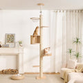 Floor to Ceiling Cat Tree, Adjustable 7.9-9.9 ft Tension Cat Tower - color: 94.1-118.9"-1 Hideway