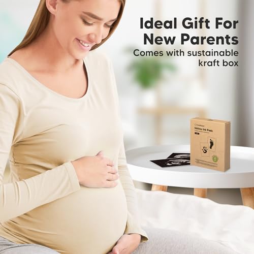 4pk Inkless Baby Hand and Footprint Kit, Mess Free Ink Pads (Candy, L) - color: Candy, size: 4-Pack, Large 3.1” x 4.9”