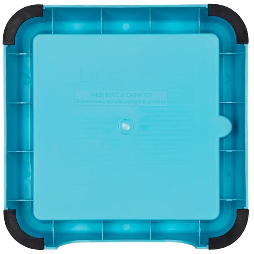 LickiMat Mini Keeper. Designed to Enhance LickiMat Experience and Extend LickiMat into Full Feeder for Small Dogs. (Turquoise) - color: Turquoise