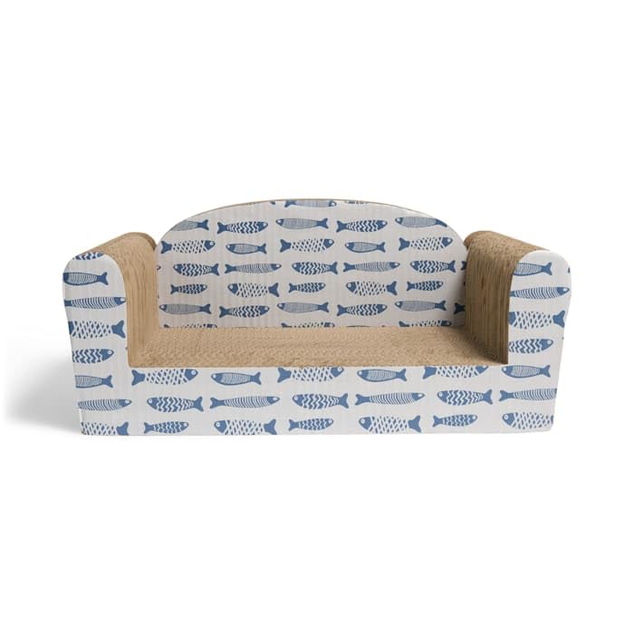 EveryYay by Petco Couch Cardboard Scratch for Cats Fish 9" H