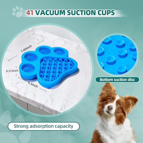 Lick Pad for Dogs Non-Slip Strong Suction Cup Fixed Soothing Toys Pet Grooming Bath Soothing Toys Anti-Anxiety Distraction Reusable Reusable Treats Can be Applied Pet Stress Relief Toys Easy to Clean - color: Yellow