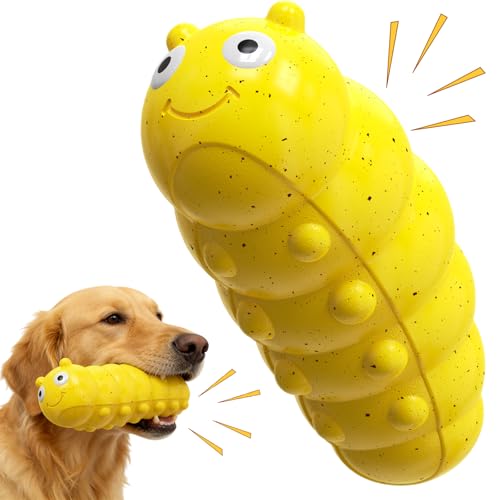 Tough Interactive Dog Toy for Outdoor Swimming & Water Fetch Play - color: Yellow Chubby