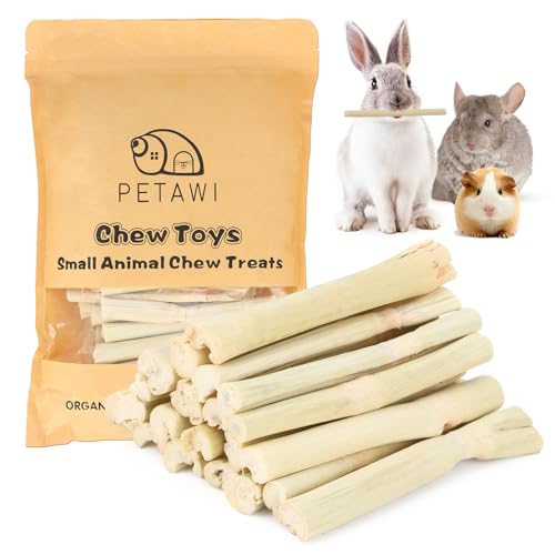 900g Sweet Bamboo Chew Sticks for Rabbits, Chinchilla Rabbit Guinea Pig Chews Sticks Toys, Natural Bunny Chews for Rabbit Molar Treats Hamster Snacks for Teeth Small Animals