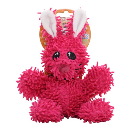 MIGHTY® 2 Pack Microfiber Small RabbitDog Toys - color: 2PK Pink Rabbit