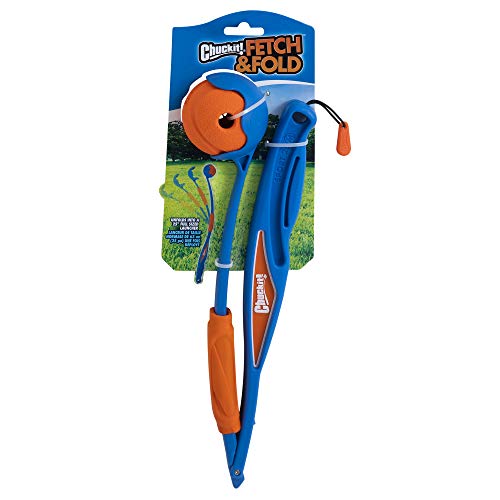 Chuckit! Fetch & Fold Mini 18M Dog Ball Launcher (Pack of 12) - size: Mini (Pack of 12)