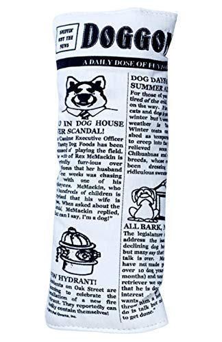 Pet Qwerks Plush Interactive Dog Toys - Newspaper Squeaker Toy - 10 in - size: 10 in