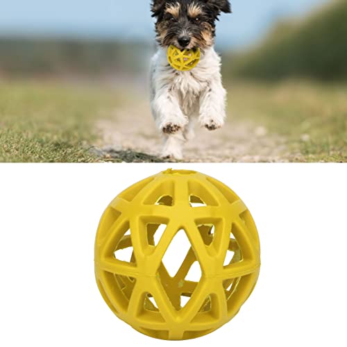 Asixxsix Hollow Dog Ball, Rubber Dog Toy Puzzle Ball Bite Dog Hollow Ball Toy Fun Interactive Chewing Pet Toy Ball, Lightweight and Portable Pet Toy for Dogs Cats Pets (L) - size: L