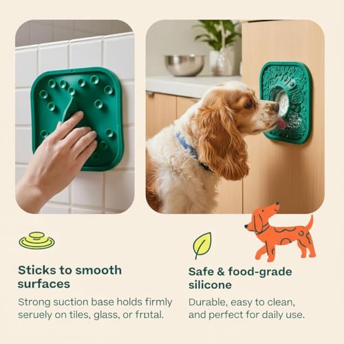 Dog Lick Mat, Green