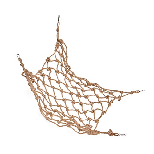 Scicalife Parrot Climbing Net Rope Bird Ladder Toy with Hanging Buckle for Budgie Parakeet Macaw Pet Play Gym 19.68 X 15.74 in